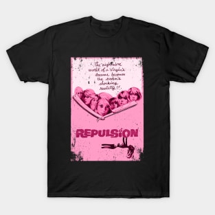 Catherine Deneuve's Haunting Descent - Repulsions Movie Tee T-Shirt